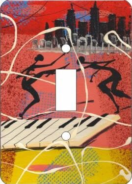 Cuban keyboard Afrocentric Switch Plate Cover